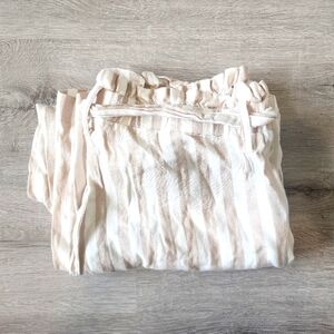 Fever | Striped Cream and White Pants